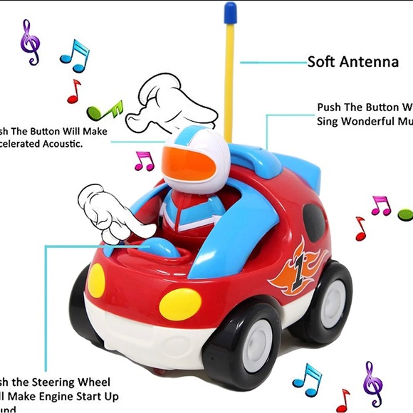 RC Race Car Radio Remote Control with Music & Sound Toy - Picture 3 of 3